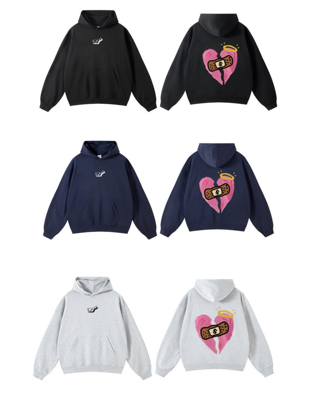 Hoodie Repaired Heart