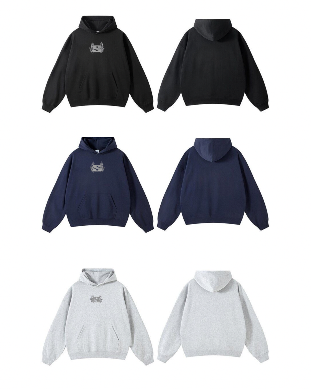 Hoodie Basic Fire S